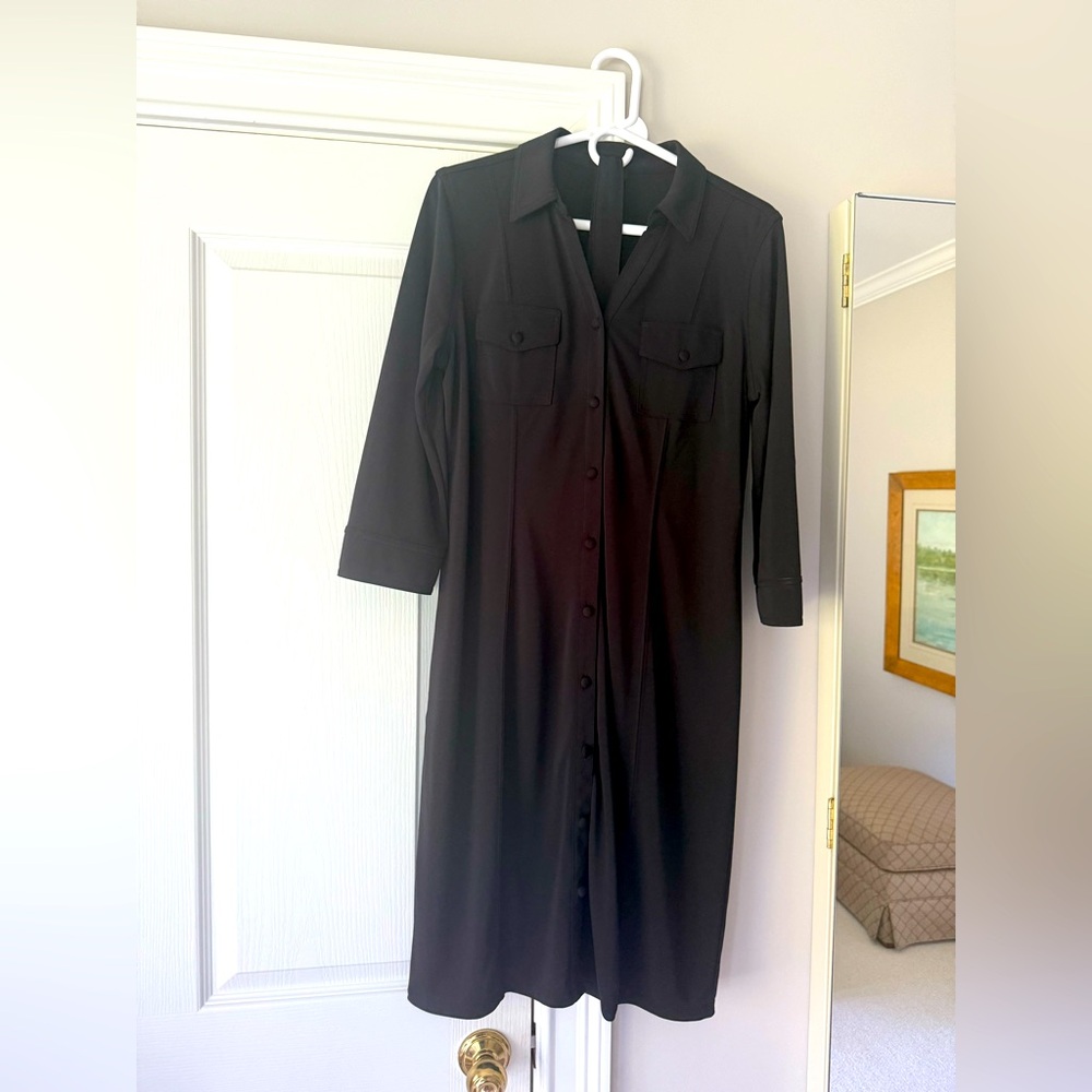 Elegant LBD Button-Up Dress